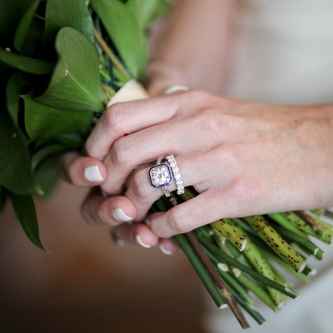 Rebecca & Mike’s Art Deco Engagement and Downtown Franklin Wedding - Walton's Jewelry