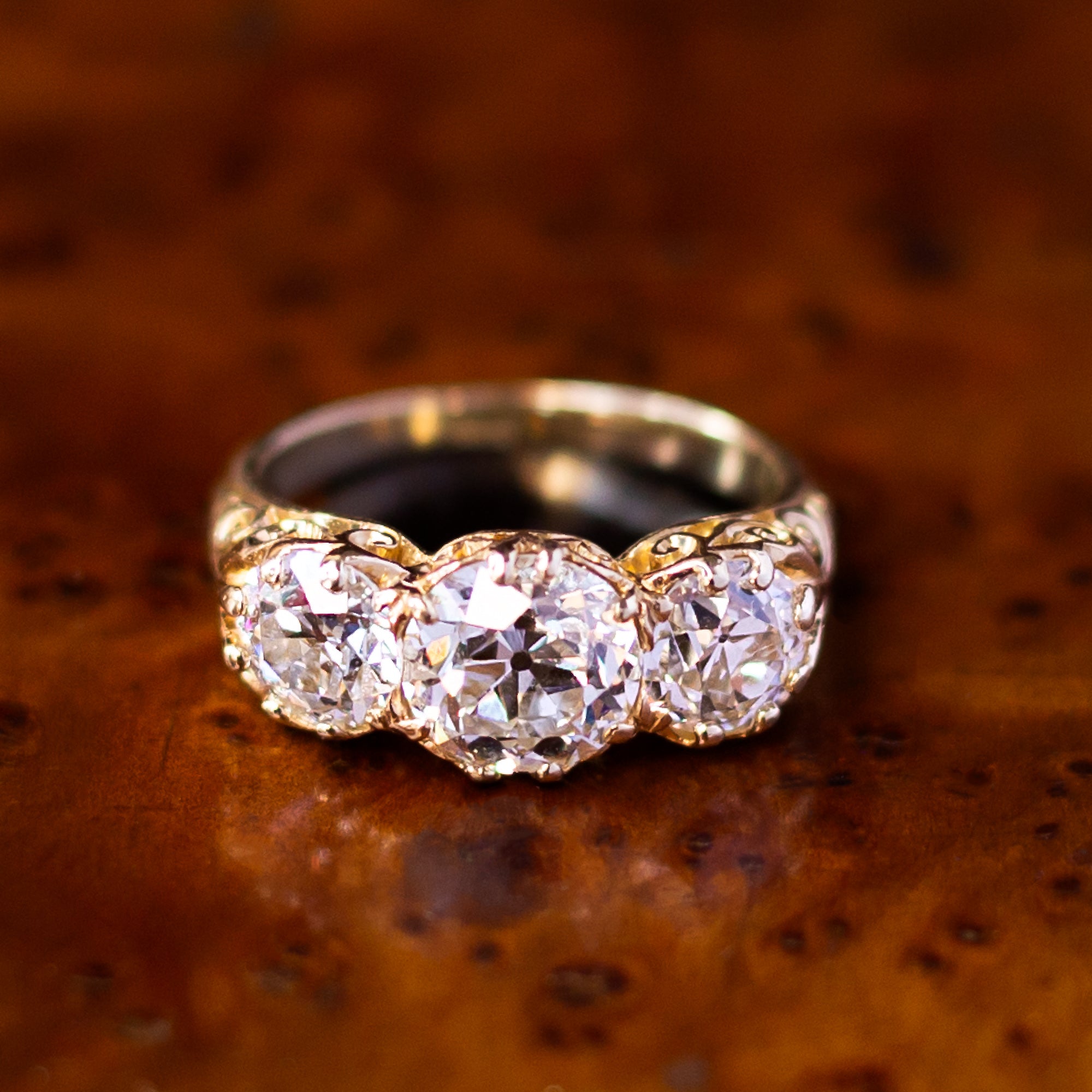 Three Stone Diamond Rings - Walton's Jewelry