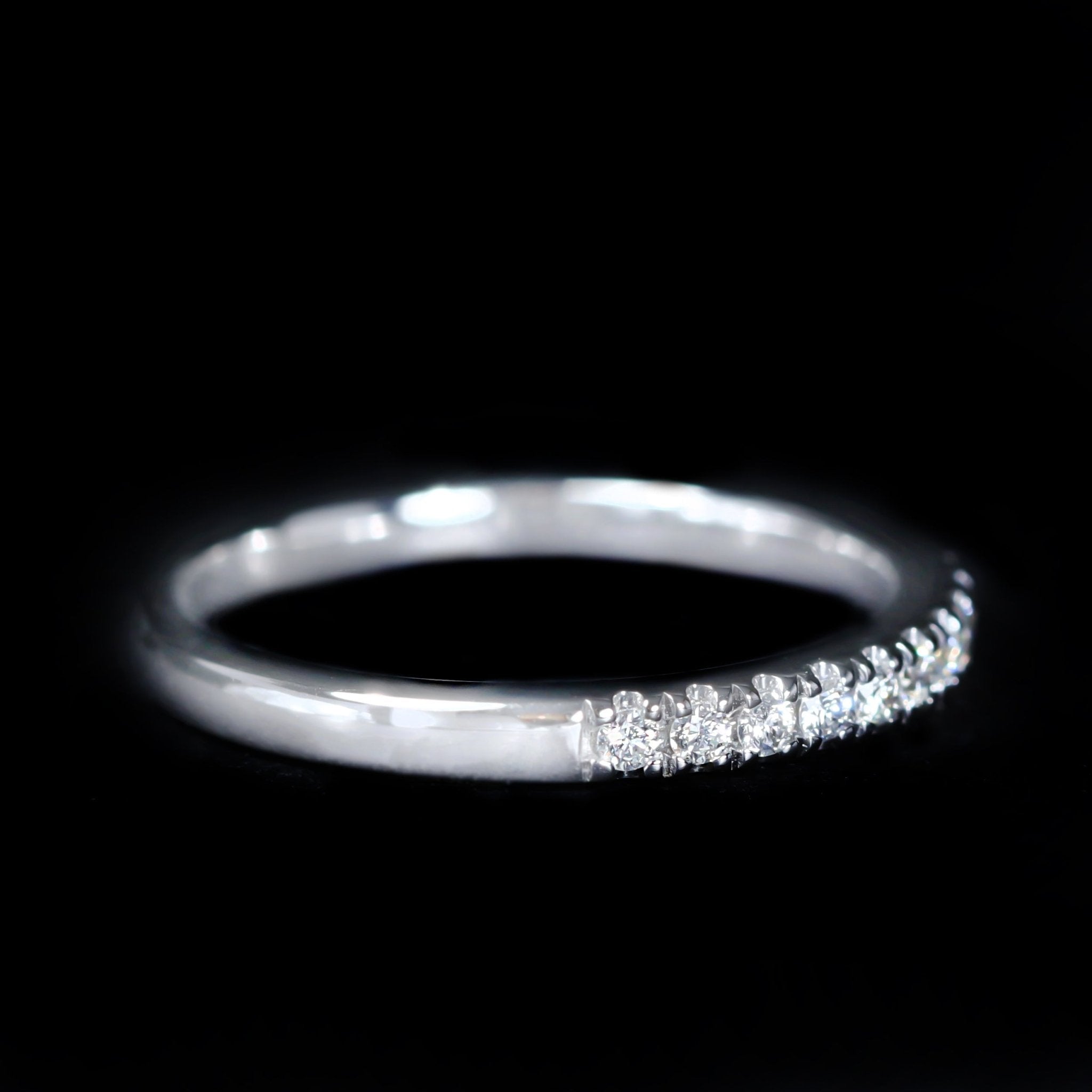 14K White Gold 0.21 CTW Diamond Band - Walton's Jewelry