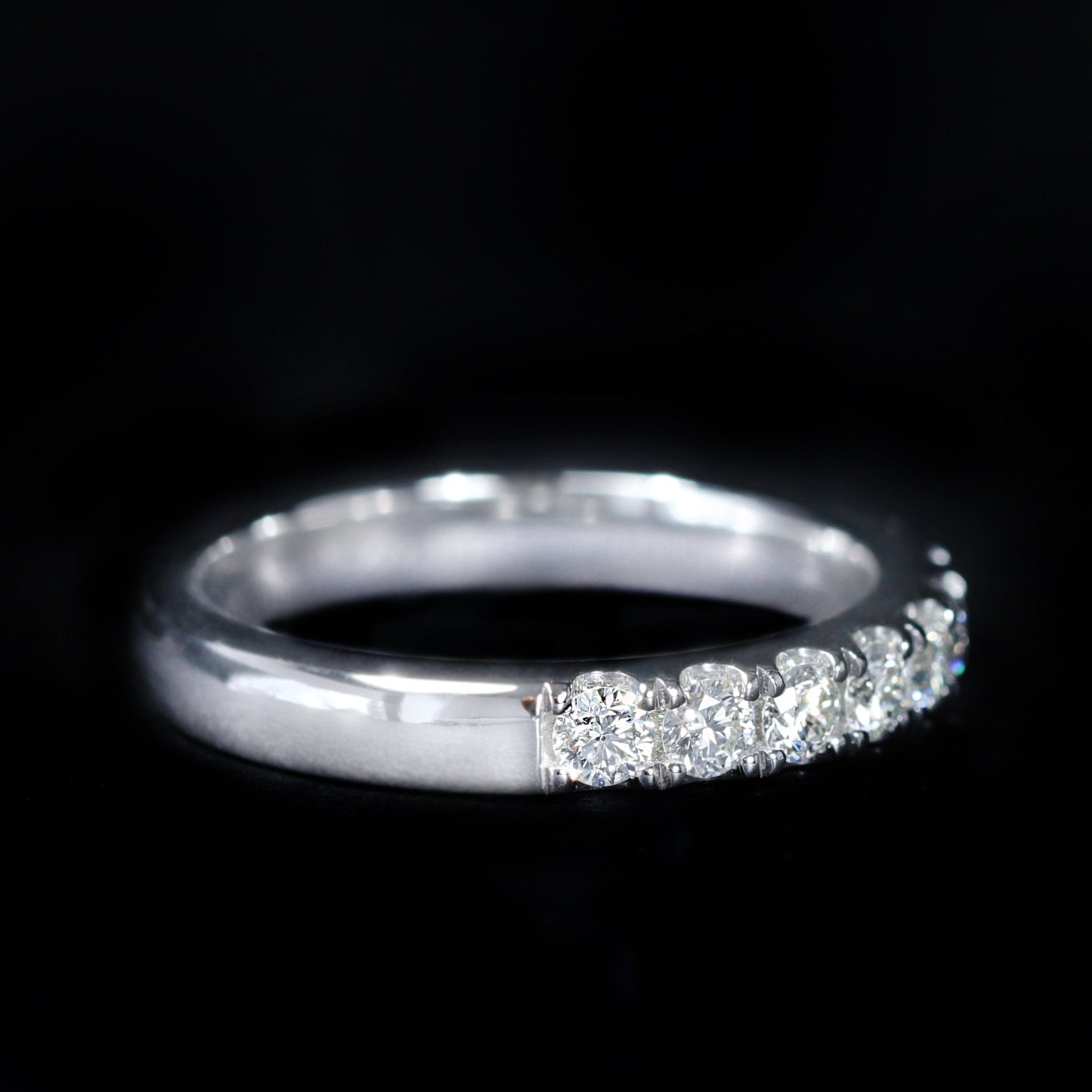 14K White Gold 0.76 Carat Diamond Band - Walton's Jewelry