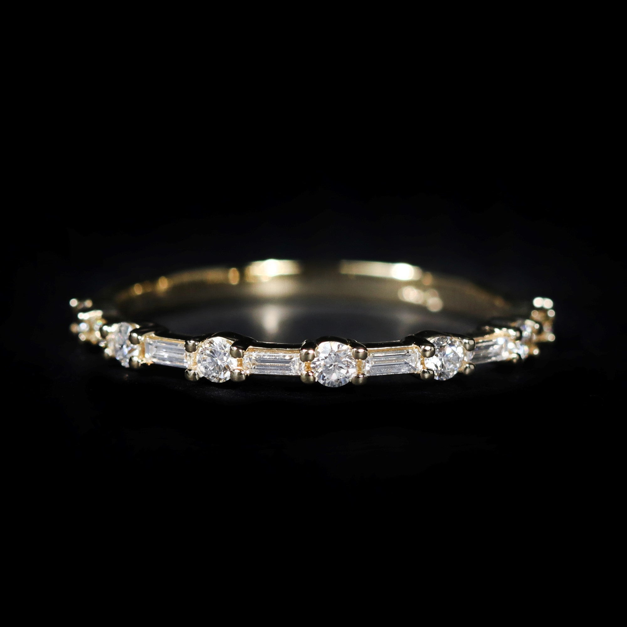 14k Yellow Gold 0.31 CTW Diamond Band - Walton's Jewelry