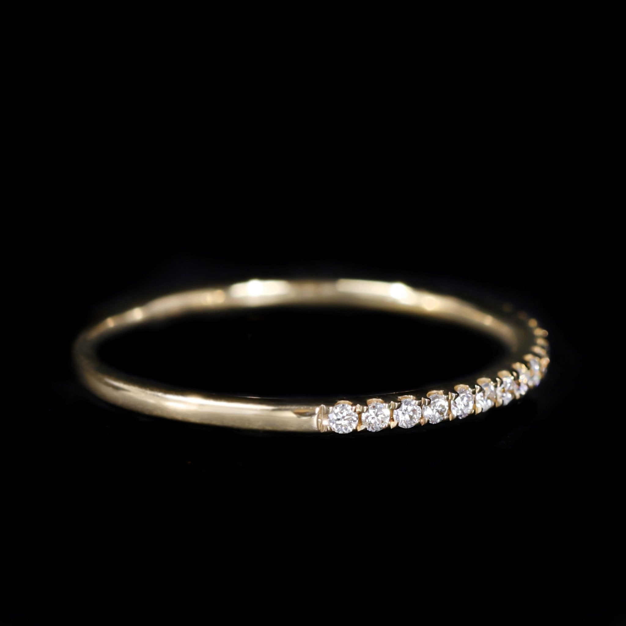14K Yellow Gold 0.11 CTW Diamond Band - Walton's Jewelry