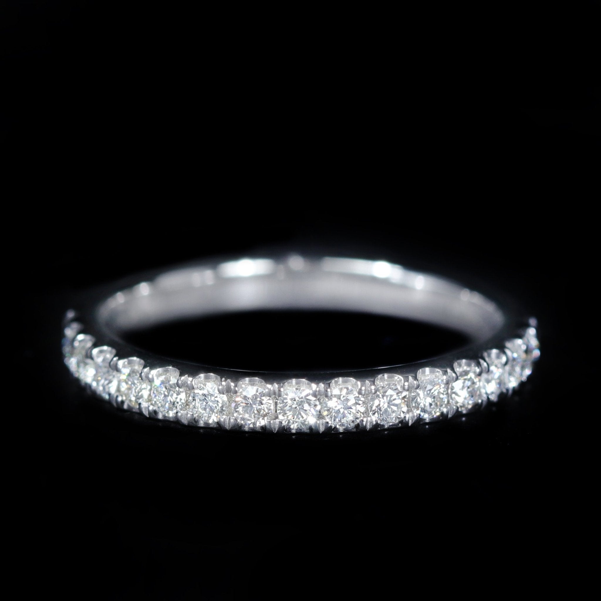14K White Gold 0.35 CTW Diamond Band - Walton's Jewelry