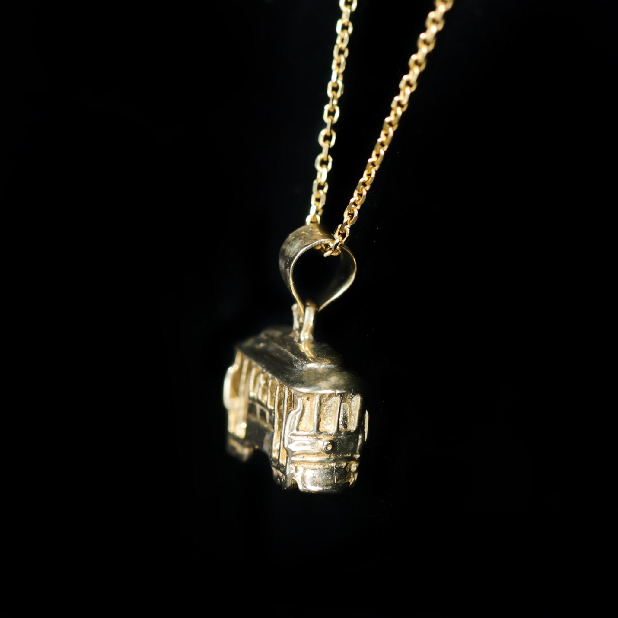 Estate 14K Yellow Gold Trolley Charm - Walton's Jewelry