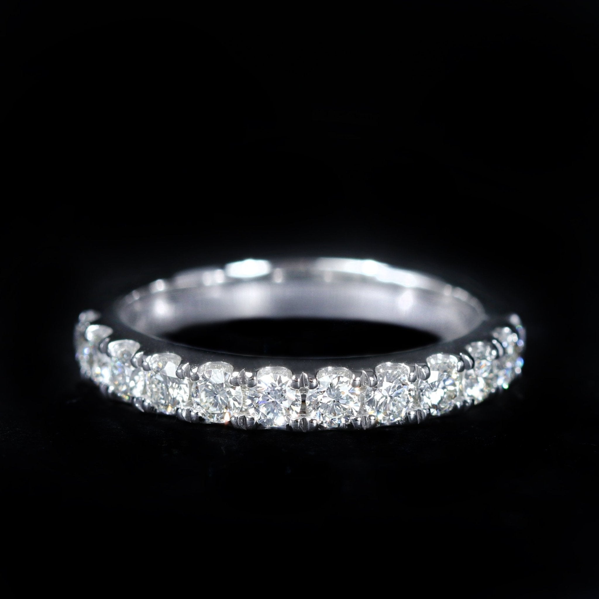 14K White Gold 0.76 Carat Diamond Band - Walton's Jewelry