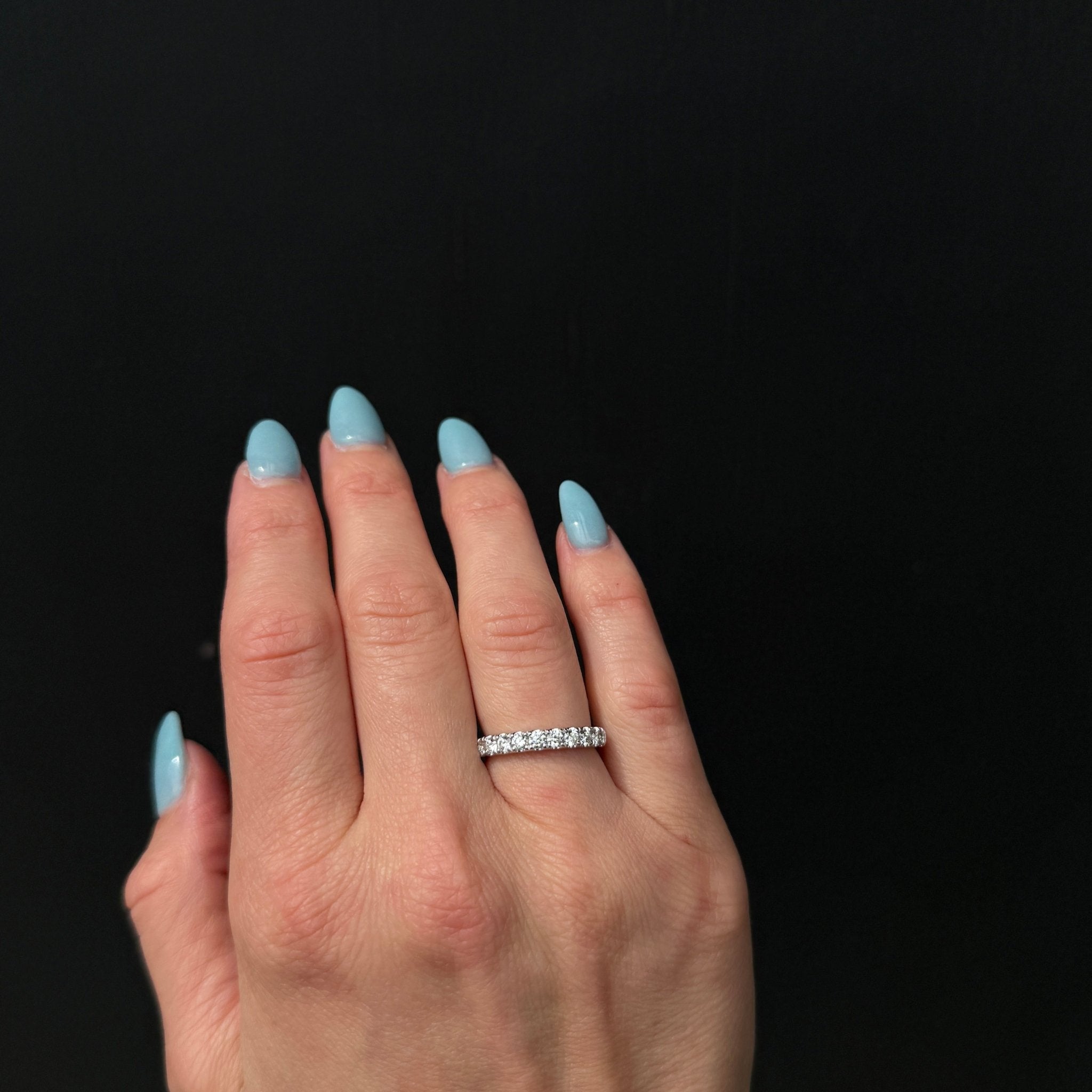 14K White Gold 0.35 CTW Diamond Band - Walton's Jewelry