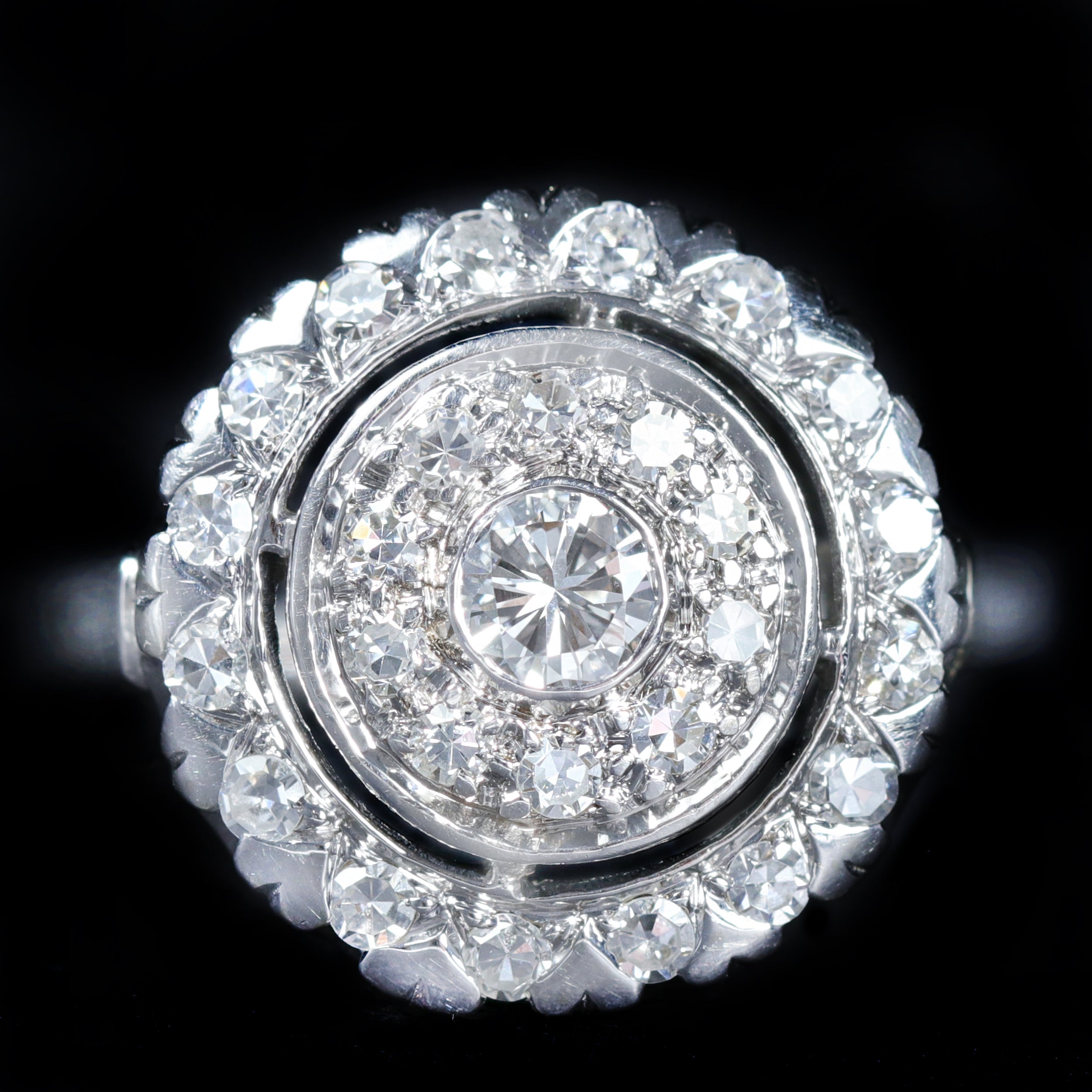 Estate 14K White Gold 0.50 CTW Diamond Ring
