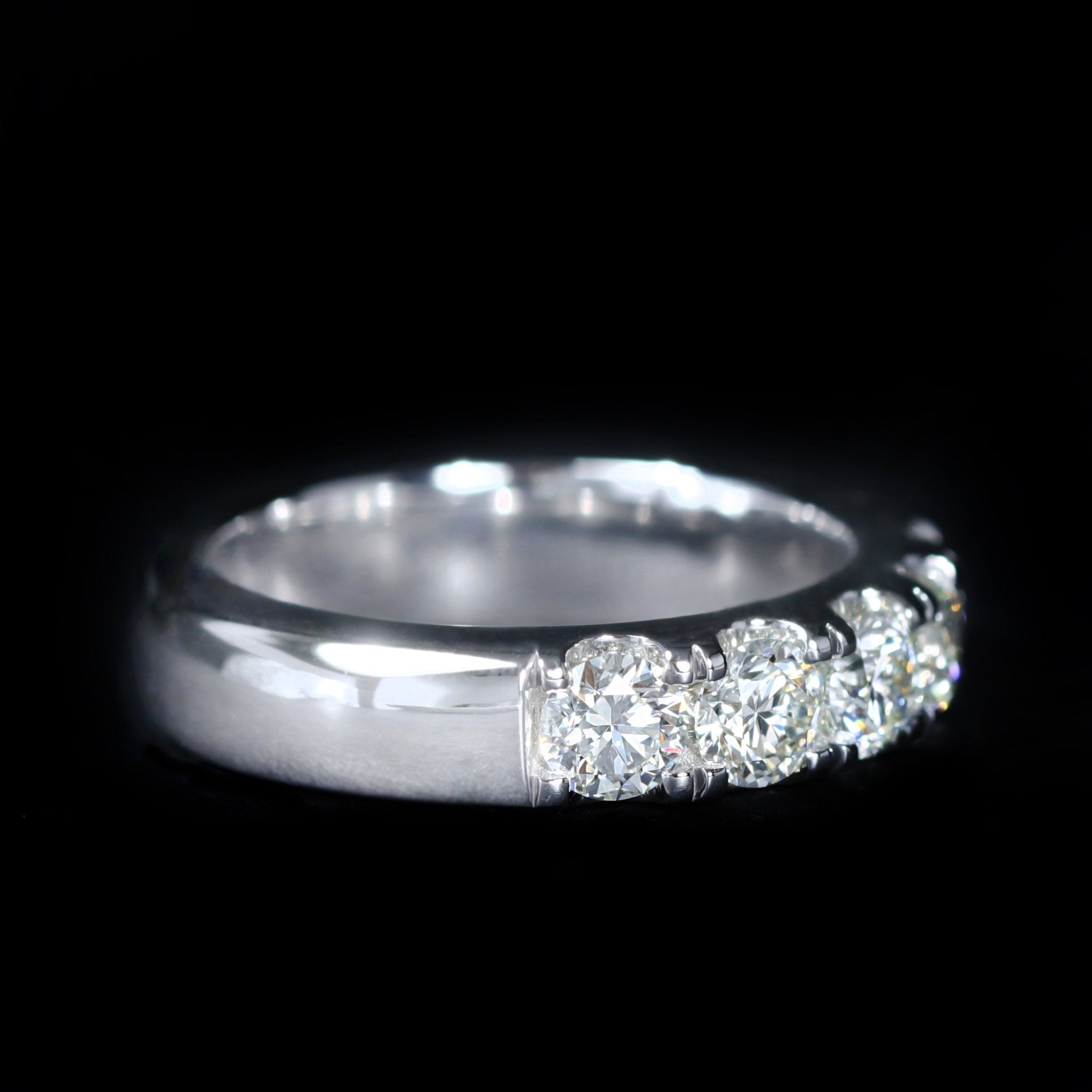14K White Gold 2.11 Carat Diamond Band - Walton's Jewelry