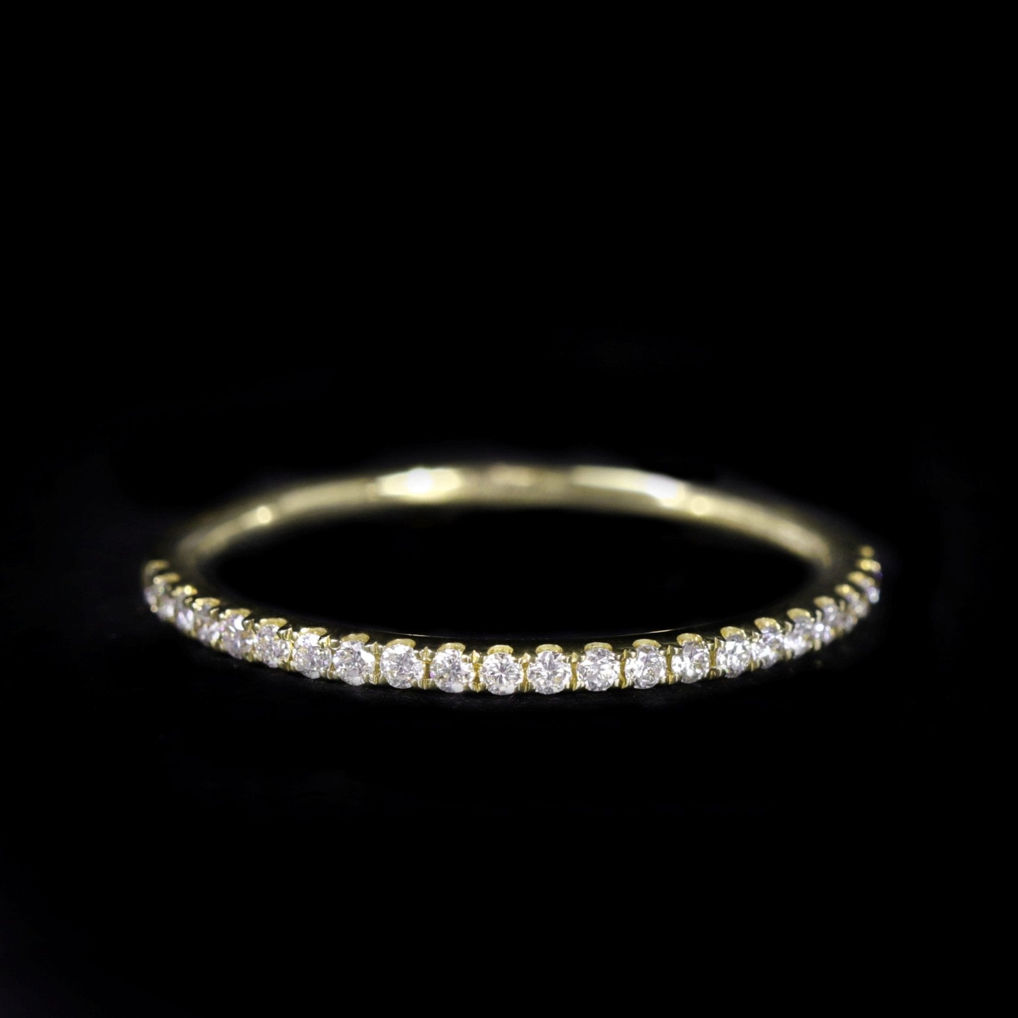 14K Yellow Gold 0.11 CTW Diamond Band - Walton's Jewelry